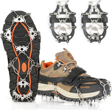 Ramponcini/Ramponi per Scarponi Con 24 Denti Catene in Acciaio Inossidabile Anti