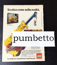 Advertising Italian Pubblicità : LEGO Gru mobile 855 ( 1978 )