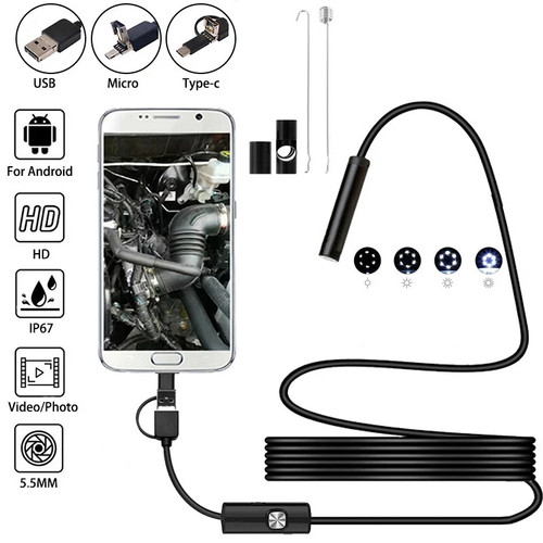 Endoscopio usb type - endoscopio, type-c