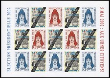 Bloc 15 vignettes ND "2° Tour