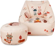 Set sedia e poggiapiedi Sacco