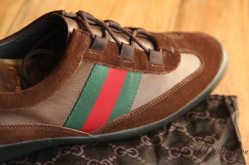 Gucci ace marrone pelle - gucci,