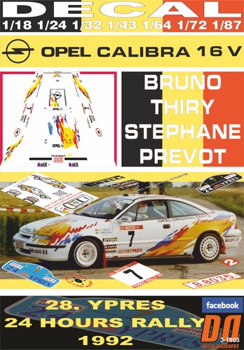 Decal opel calibra 16v - calibra,