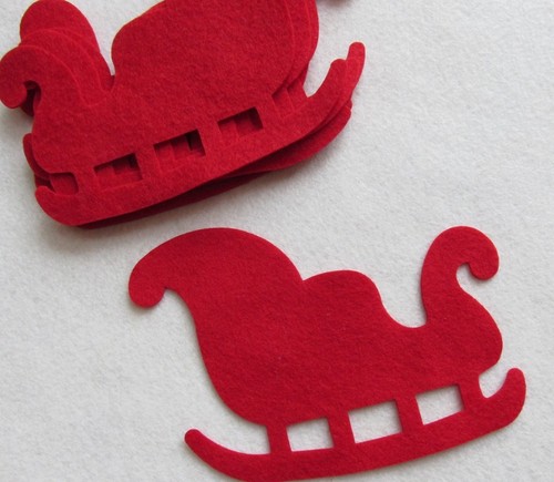 Slitte rosse babbo - slitte, natale