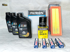 KIT TAGLIANDO + 4 CANDELE FIAT 500 PANDA 169 312319 NATURAL POWER 1.2 GPL METANO