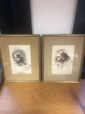 Coppia di Litografie di Pietro