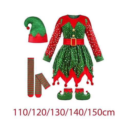 Costume elfo natalizio per - da,