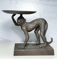 Cast Iron Monkey Candle Holder