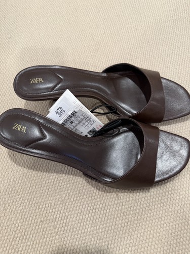 Sandali zara bianchi pelle - zara,