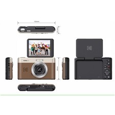 Kodak fotocamera digitale compatta Pixpro C1 13MP 4x zoom LCD 2,8" marrone