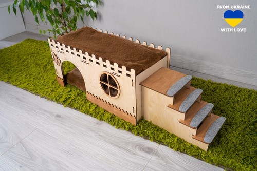 Casetta coniglio legno - in,