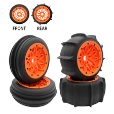 Sabbia del deserto - Cerchi in nylon arancione 24 mm pneumatici ruota per 1/5 HPI Rovan Baja 5B SS KM