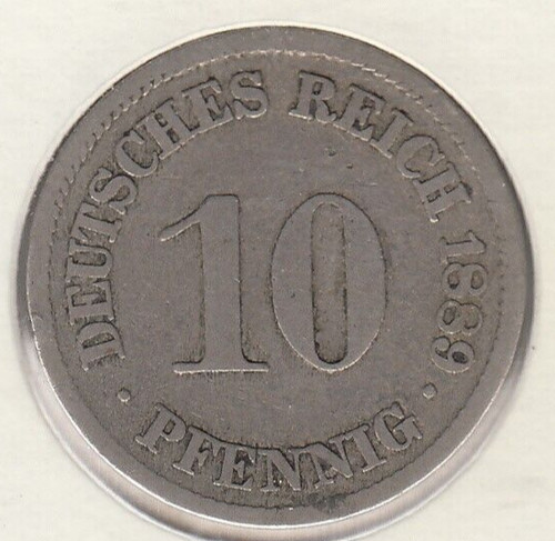 Germania pfennig 1889 - germania, 10
