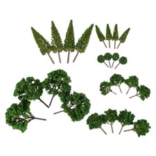  24 Pezzi Mini Alberi per