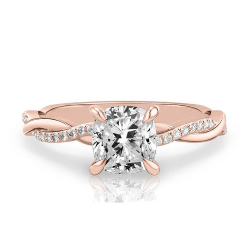 Anello oro rosa kt con - anello,
