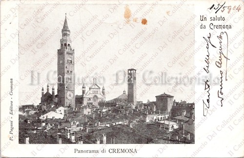 1904 cremona panorama duomo - 1904,