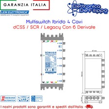 Multiswitch Ibrido Con 4 Cavi