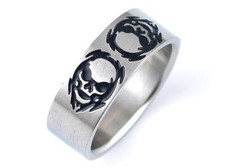 Mens Ring Solid Steel New