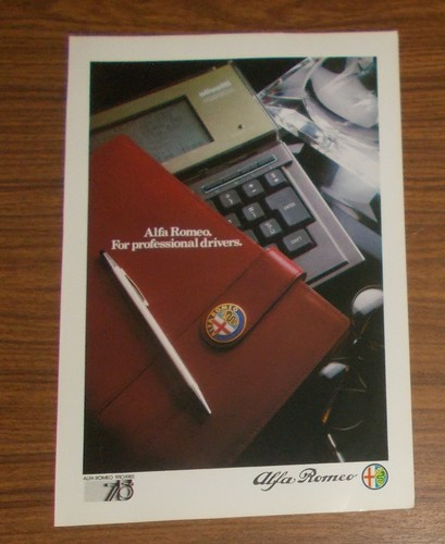 Rara pubblicità alfa romeo - pubblicità,