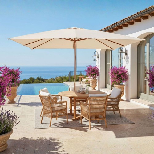 Ombrellone giardino legno - in,