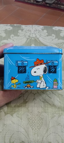 Scatola latta snoopy - scatola,