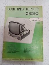 BOLLETTINO TECNICO GELOSO n