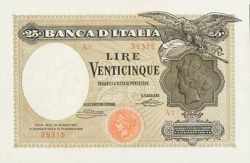 Italia lire 25 - italia,