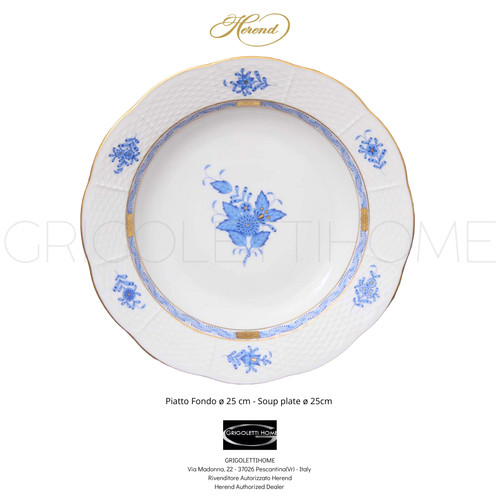 Herend apponyi blu piatto - apponyi,
