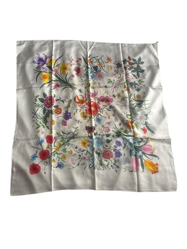 Sciarpa seta gucci v - gucci,