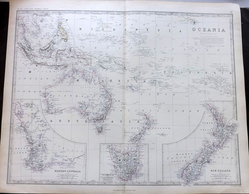 Grande mappa antica johnston - grande,