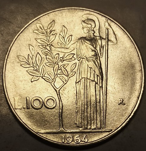 100 lire 1964 firma repubblica - lire,