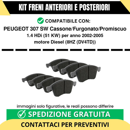 Pastiglie freno ant - freno, post