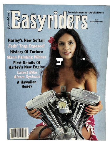 Vtg december 1983 easyriders - december,