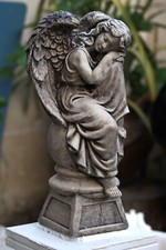 STATUA ANGELO 42CM IN CEMENTO