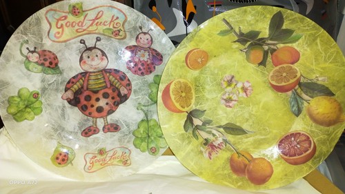 Piatti decoupage fatti a - ,