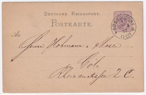 Tedesco reichspost 1877 - reichspost,