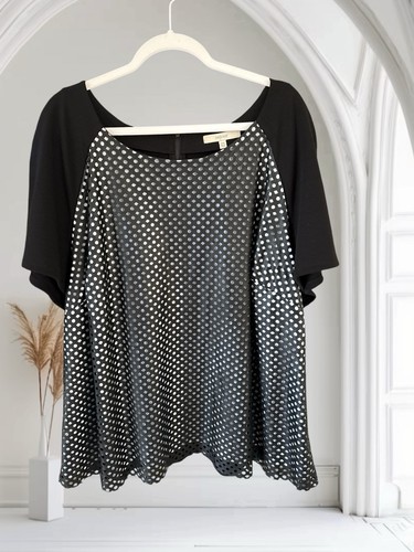 Top sejour nero traforato - top,