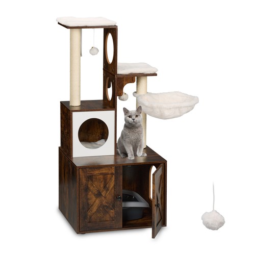 Albero tiragraffi gatti cuccia - albero,