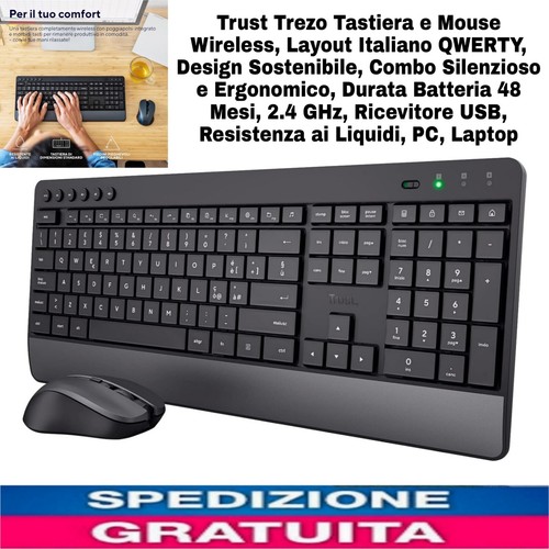 Trust trezo tastiera mouse - trezo, e