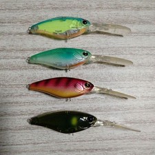 Esca da pesca IMAKATSU shad IS-200 4 tipi esca IMAKATSU basso nero