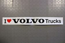Adesivo "I LOVE VOLVO TRUCKS" Vintage cm 50x6 Accessorio Camion anni '80
