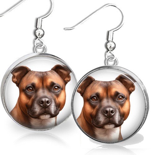 Orecchini staffordshire bull - orecchini,