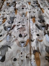 Sciarpa Beige Bordi Dorati Cani