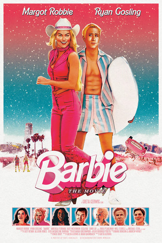 Barbie movie 12x28 locandina - barbie,