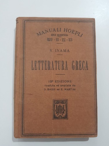 Manuali hoepli letteratura - manuali,