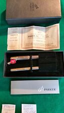 Penna Parker Sonnet Cisele Made in France MD925 Stilografica Oro 18K +Sfera Slim