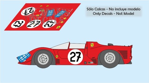 Decals ferrari 330 - ferrari, spyder