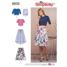 Simplicity 8609 gonne maglie - simplicity,