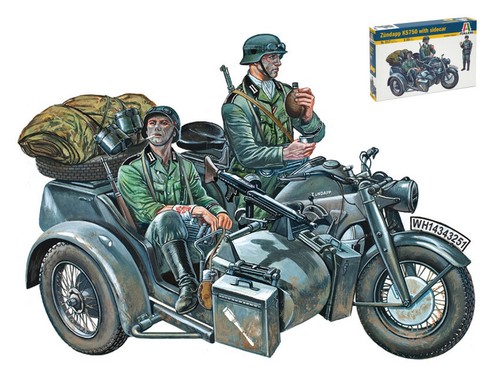 Italeri kit militare moto - italeri,