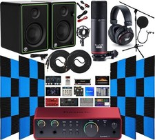 Focusrite 2i2 Studio: pacchetto di registrazione completo